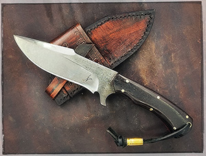 JN Coltello fighter fatto a mano T32b